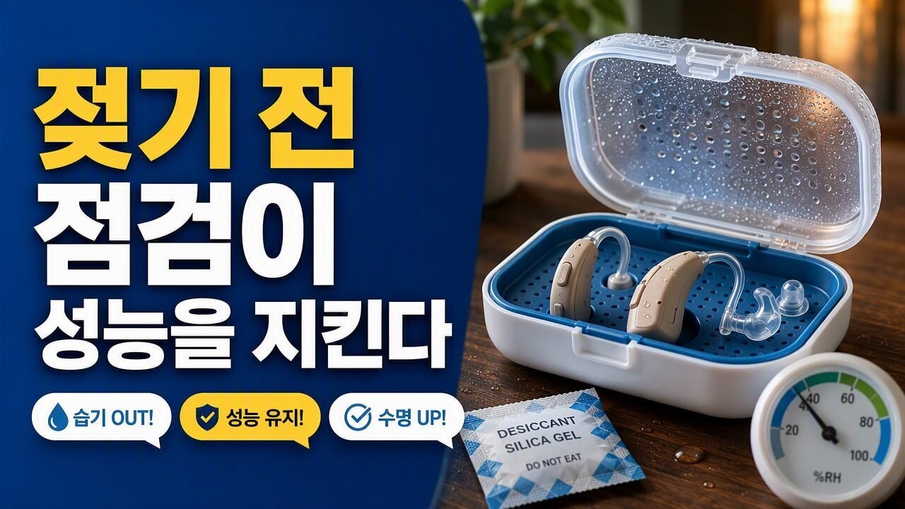 보청기 건조제 보관만 바꿔도 성능이 달라질까? 습도 높은 날 실제로 체감되는 관리 기준