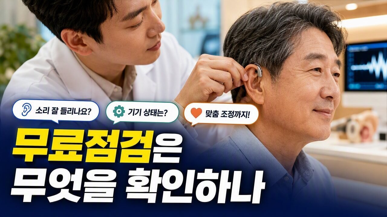 보청기 무료점검, 받을 때 꼭 확인할 것과 안심해도 될 기준은 뭐가 다를까