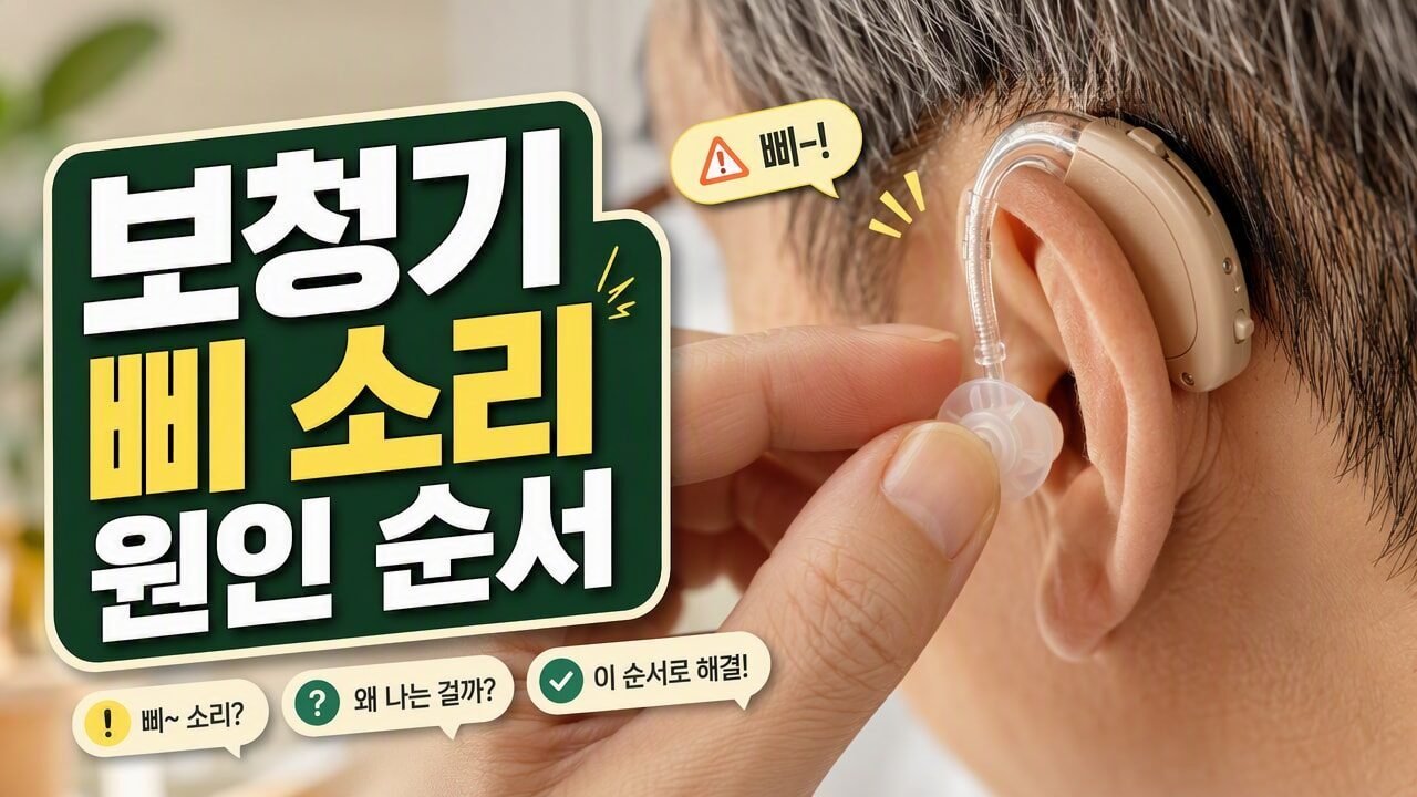 보청기에서 ‘삐’ 소리 날 때마다 바로 배터리만 의심하지 마세요, 센서·페어링·돔 밀착 순서대로 점검
