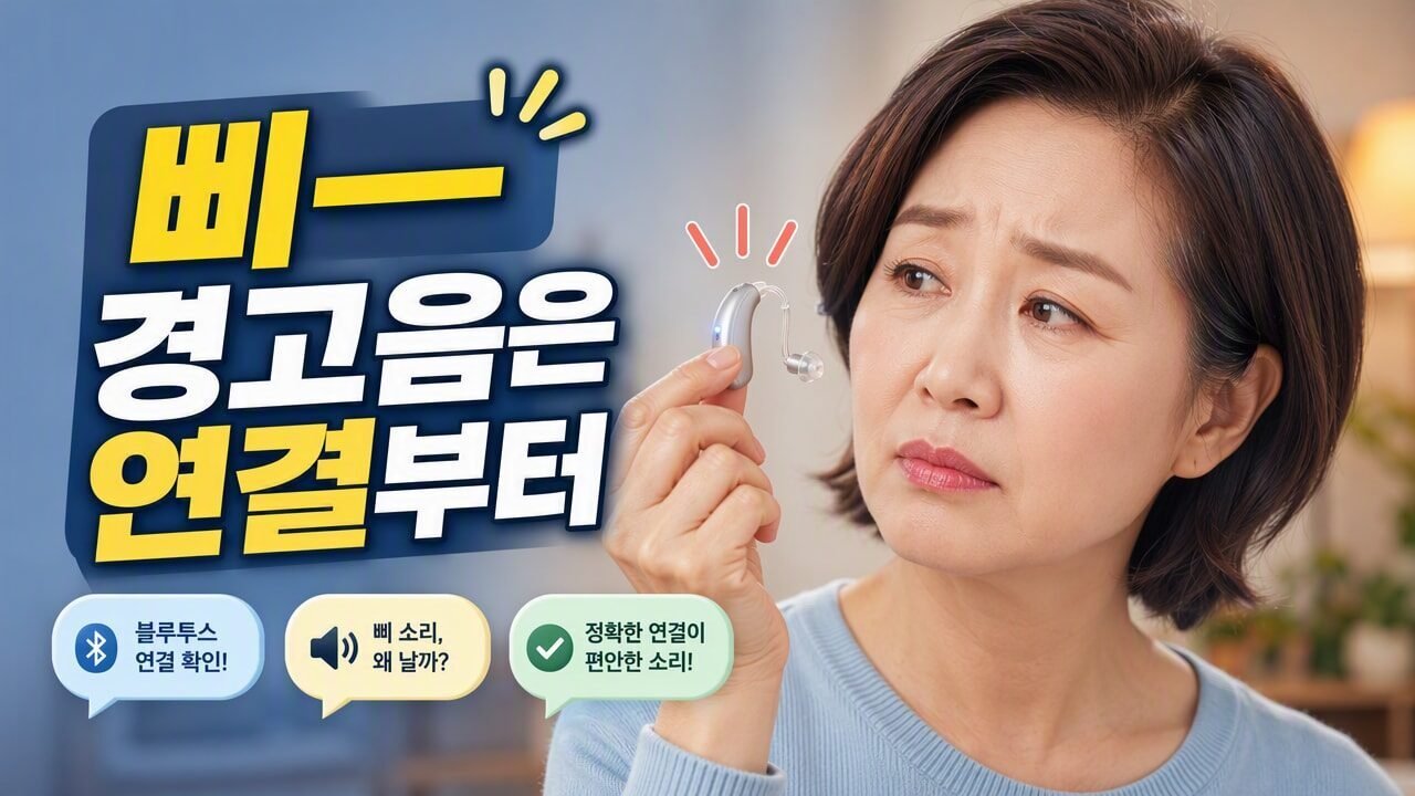 보청기에서 ‘삐—’ 경고음이 반복될 때 배터리 말고 먼저 확인할 연결·센서 점검 순서