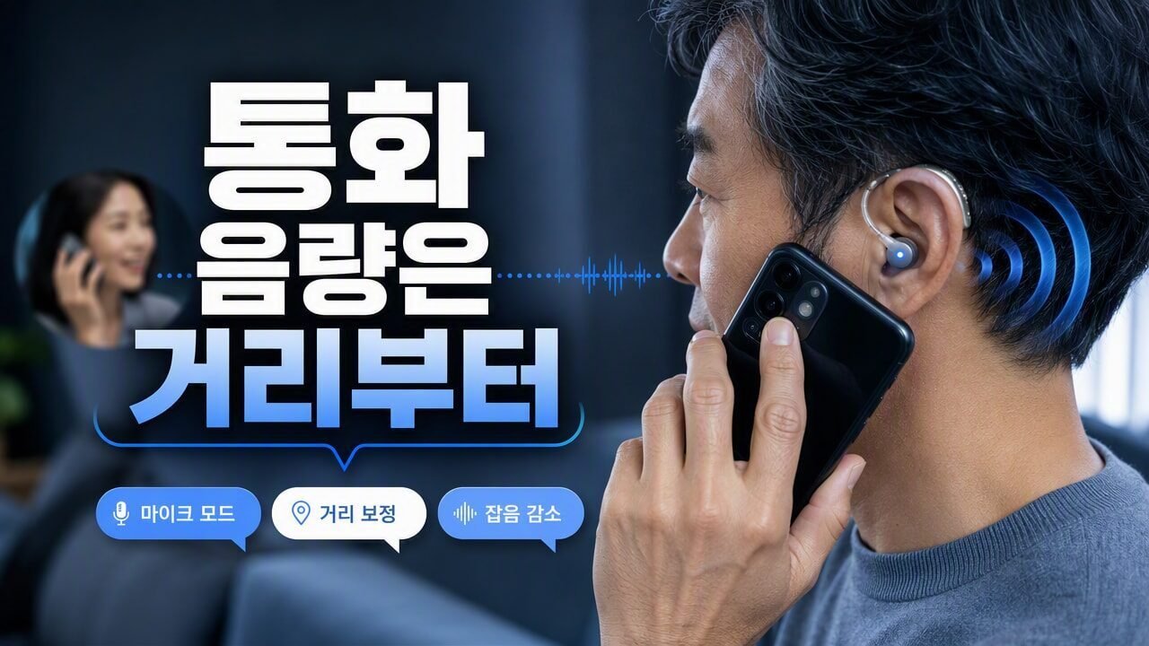 보청기 통화할 때 상대가 작게 들리면? 거리·소음·마이크 모드별로 달라지는 원인 구분 체크리스트