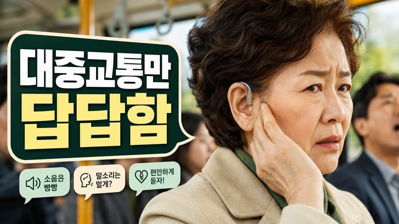 보청기 착용 후 ‘말은 잘 들리는데’ 대중교통에서만 답답해지는 이유, 환경별 소리 설정부터 점검