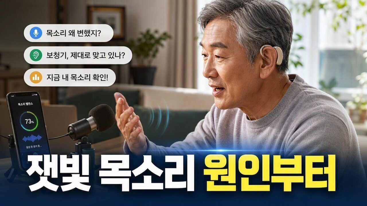 보청기 착용 후 목소리가 잿빛처럼 들릴 때, 첫 조절 전에 음성 밸런스·주파수 차이 확인 방법
