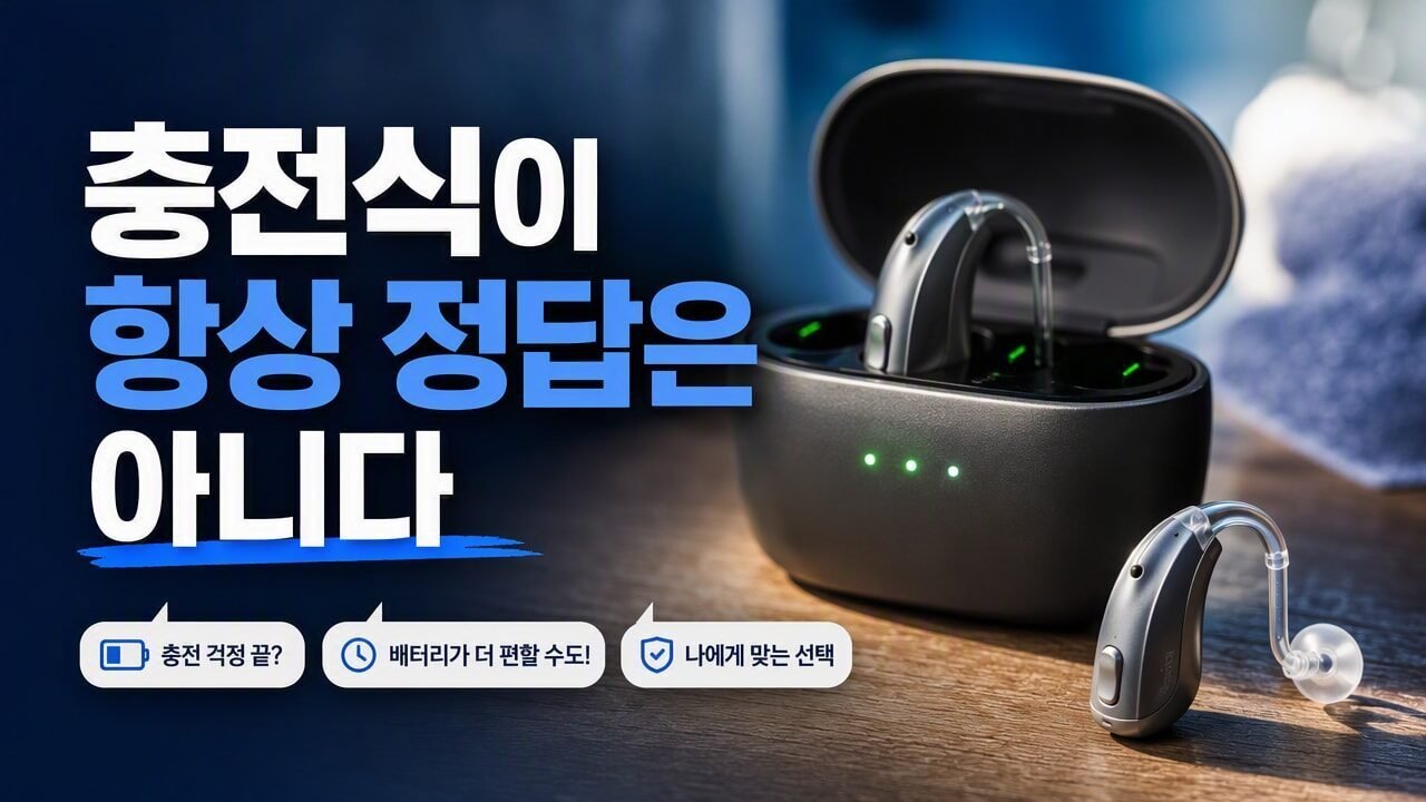 충전식 보청기 vs 배터리형, 매일 사용하는 시간에 따라 달라지는 선택 기준